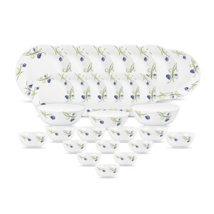 Diva by La Opala Opal Glass Dinner Set 28 pcs