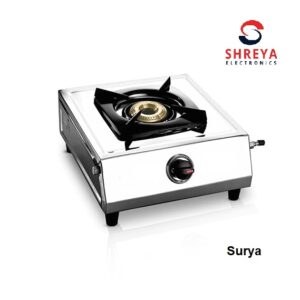 Surya LPG STOVE Single Burner Stainless Steel
