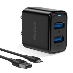 Oraimo Mobile Charger, Dual Port Fast Charger