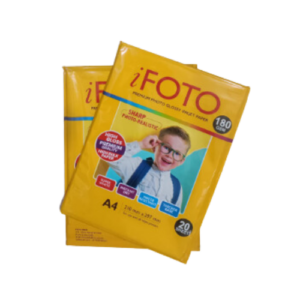 iFOTO Photo Paper Size A4 180GSM for Inkjet Printer